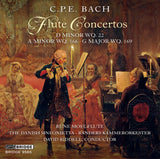 C.P.E. BACH: FLUTE CONCERTOS; RUNE MOST, FLUTE; THE DANISH SINFONIETTA; DAVID RIDDELL, CONDUCTOR <br> BRIDGE 9565