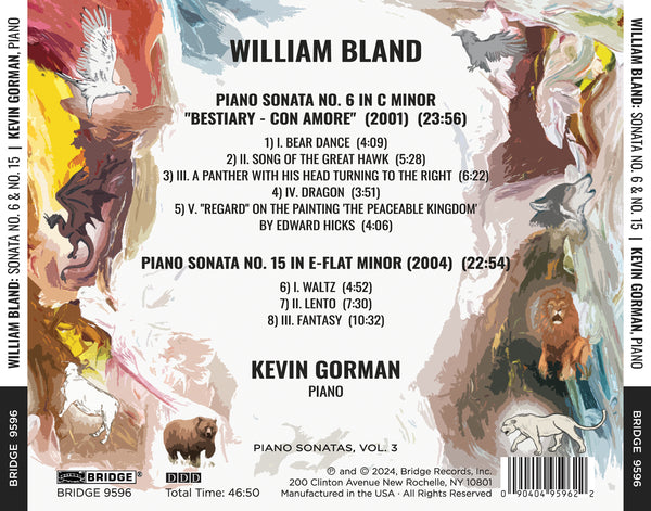 WILLIAM BLAND: PIANO SONATAS, VOL. 3; KEVIN GORMAN, PIANO BRIDGE
