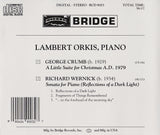 Music of Crumb and Wernick <br> Lambert Orkis, piano <BR> BRIDGE 9003