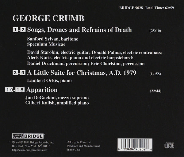 George Crumb Edition, Vol. 1 BRIDGE 9028 – Bridge Records