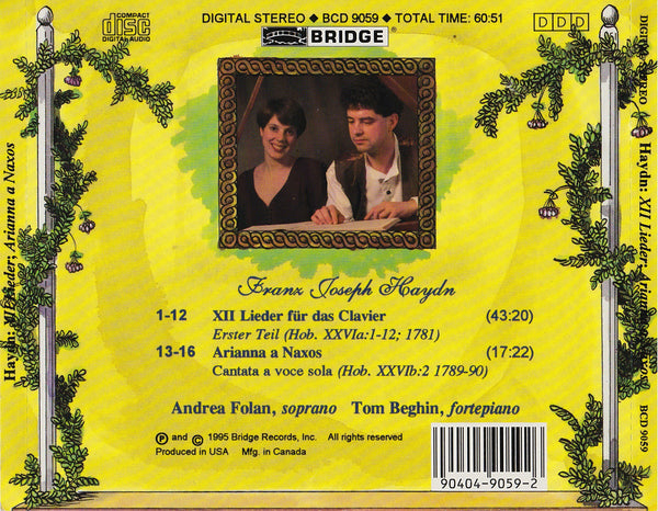 Arianna a Naxos Franz Josef Haydn BRIDGE 9059 – Bridge Records