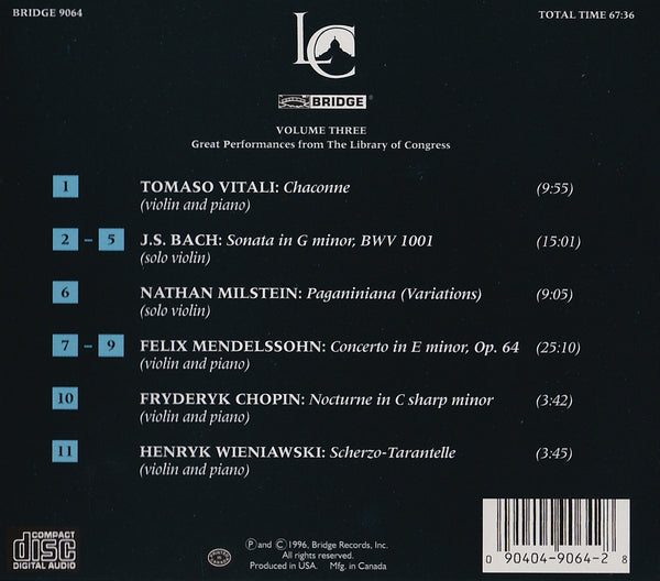 Nathan Milstein concert＆broadcasts クラシック Nathan Milstein concert＆broadcasts クラシック