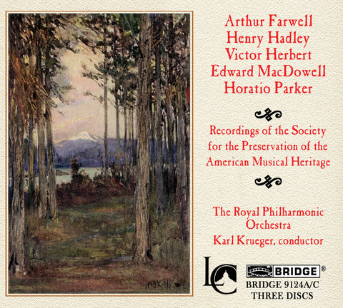 Orchestral Music of Hadley, Farwell, MacDowell, Herbert, Parker <BR> BRIDGE 9124A/C