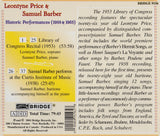 Leontyne Price and Samuel Barber in Concert <br> Great Performances, Vol. 19 <BR> BRIDGE 9156