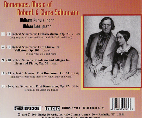 Clara and Robert Schumann: Romances BRIDGE 9164 – Bridge Records