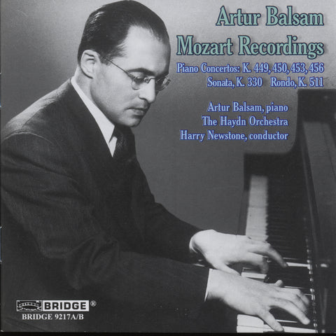 Artur Balsam: Mozart Recordings <BR> BRIDGE 9217A/B