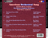 American Orchestral Song <BR> Music of Thomson, Harris, Parker, Carpenter and Griffes <br> BRIDGE 9254