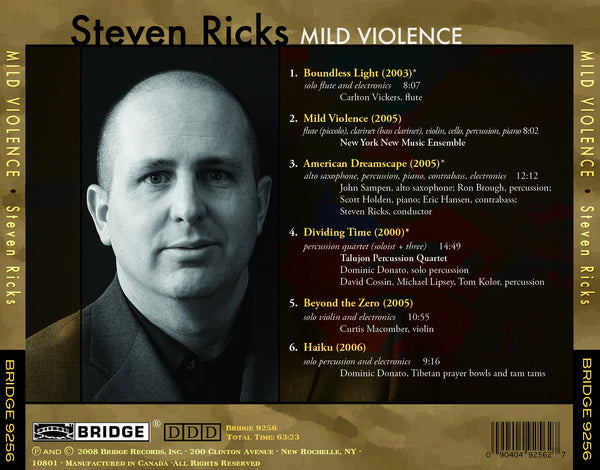 Steven Ricks: Mild Violence BRIDGE 9256 – Bridge Records
