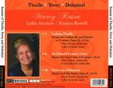 Cello Sonatas of Thuille, Tovey and Dohnányi <BR> BRIDGE 9264