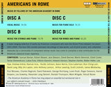 Americans in Rome <br> Music by Fellows of the American Academy in Rome <BR> BRIDGE 9271A/D