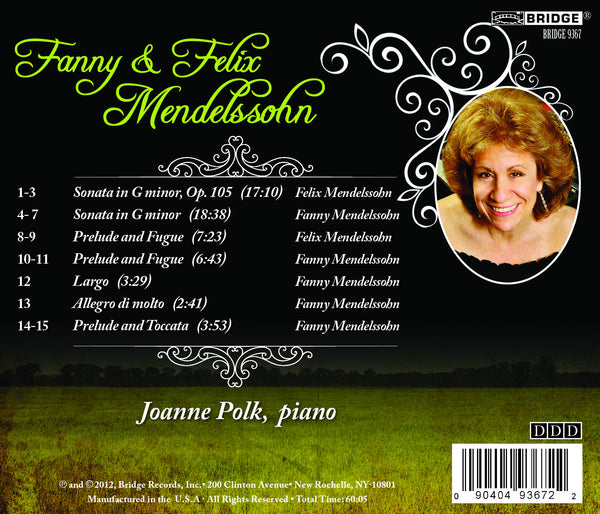 Fanny & Felix Mendelssohn BRIDGE 9367 – Bridge Records