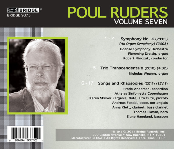 Poul Ruders, Vol. 7 BRIDGE 9375 – Bridge Records
