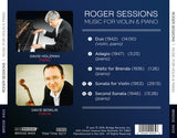 Roger Sessions: Music for Violin and Piano <BR> BRIDGE 9453