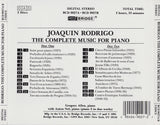 Joaquin Rodrigo <br> The Complete Music for Piano <BR> BRIDGE 9027A/B
