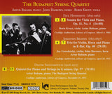 The Budapest String Quartet <br> Great Performances Vol. 21 <BR> BRIDGE 9175