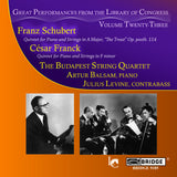 Franck and Schubert Recital <br> Great Performances, Vol. 23 <BR> BRIDGE 9185