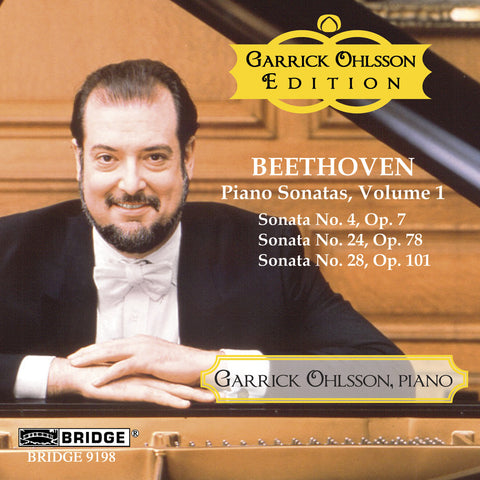 Garrick Ohlsson: Beethoven Sonatas, Vol. 1 <BR> BRIDGE 9198