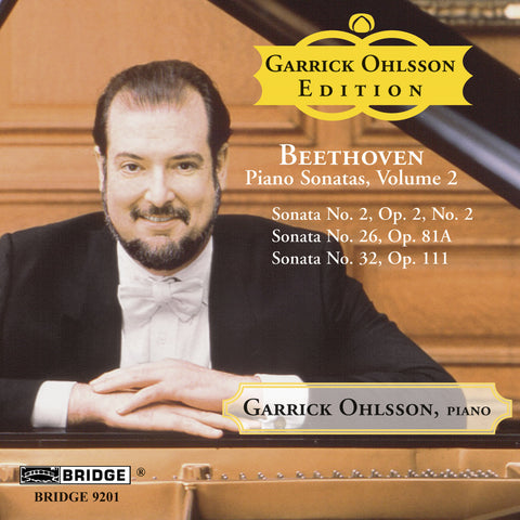 Garrick Ohlsson <br> Beethoven Sonatas, Vol. 2 <BR> BRIDGE 9201