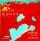 Music of Stefan Wolpe, vol. 7 <BR> BRIDGE 9452