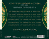 Matiegka: Six Sonatas <br> David Starobin, guitar <br> BRIDGE 9567